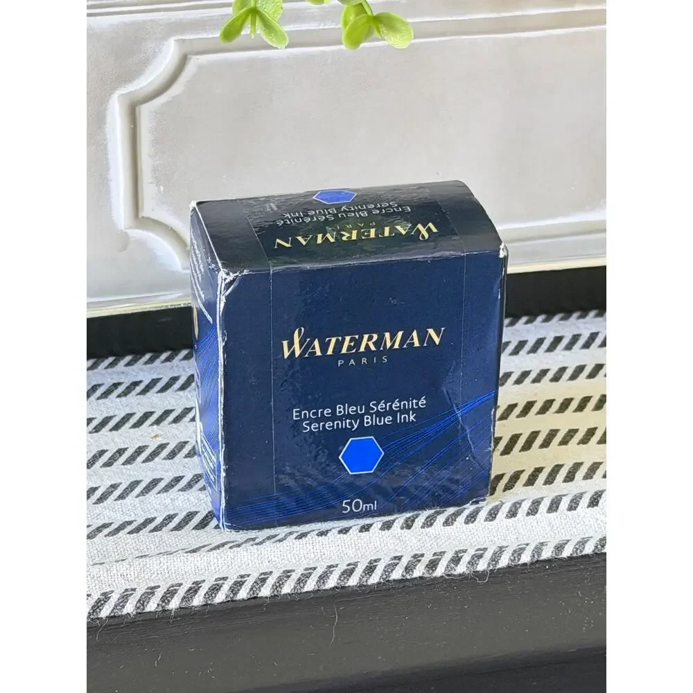 Waterman Serenity Blue Fountain Pen Ink 50ml Encre Bleu Sérénité